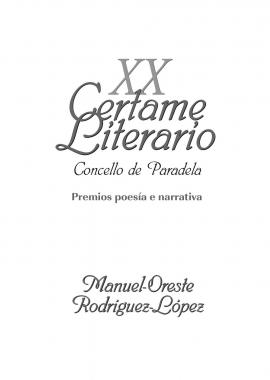 XX Certame Literario de Paradela (2015)